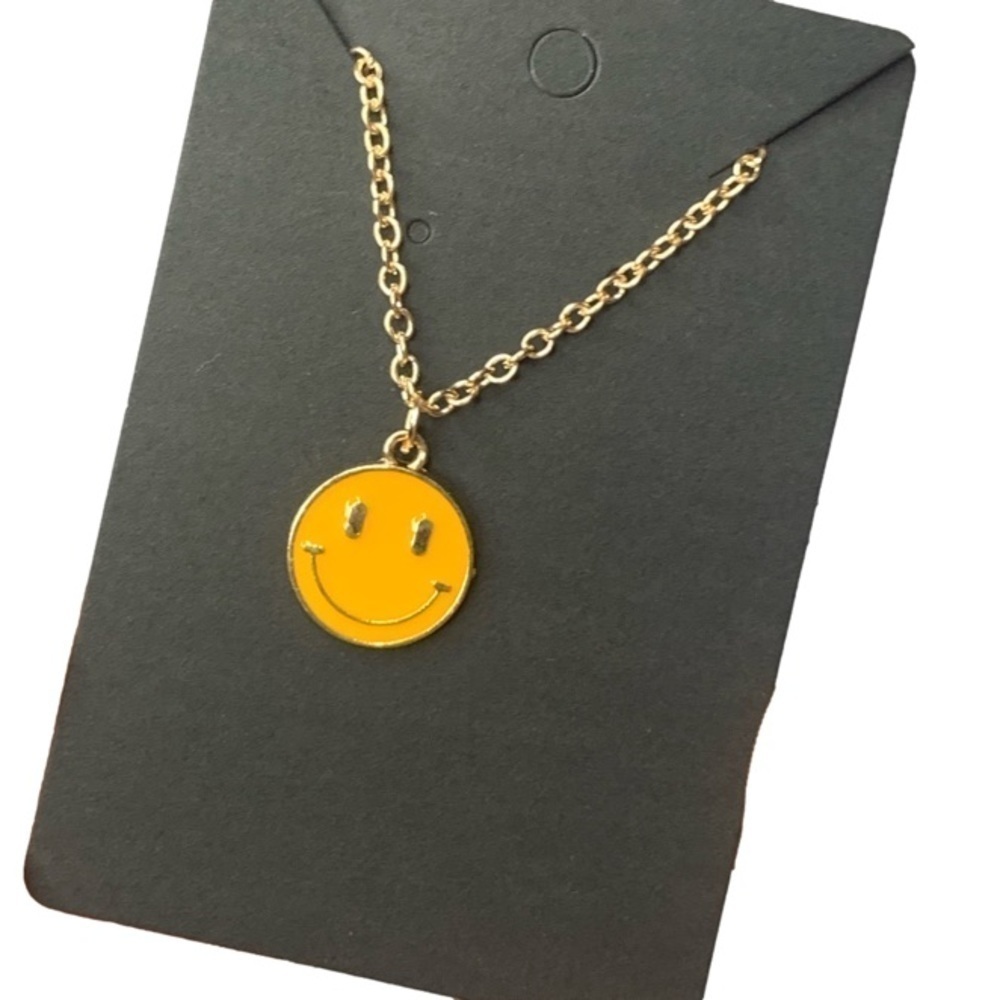 smiley face necklace